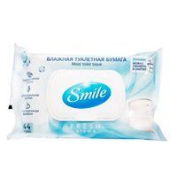 Папір туалетний Smile вологий папiр Sensitive, 44 шт 42100345 фото