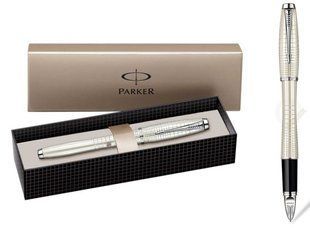 Ролер Parker URBAN Premium Pearl Metal Chiselled перламут с хромом, синій 21 222Б фото