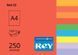 Папір офісний кольоровий Rey Adagio А4 250 арк насичений, 160 гр/м2, червоний 16.7415 фото 1