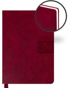 Щоденник датований А5 Leo Planner 2027 Persona, твердий 184 арк +21день 2028 року, бордовий 252750 фото