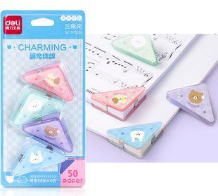 Біндери Deli куток STRONG на 30арк, 4 шт TP533 фото
