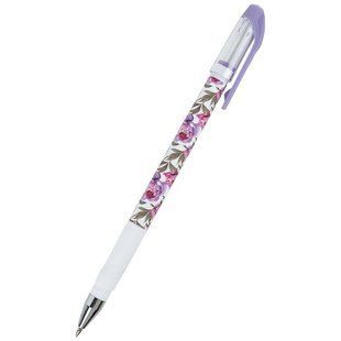 Ручка кулькова Axent 0,5 мм, синій, Floral White AB1049-44-A фото