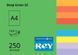 Папір офісний кольоровий Rey Adagio А4 250 арк насичений, 160 гр/м2, темно-зелений 16.7415 фото 1