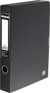 Папка-архiватор А4 55мм Buromax пластик на липучцi, чорний BM.3201-09 фото