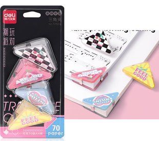 Біндери Deli куток STRONG на 70арк, 4 шт TP534 фото