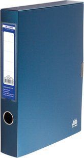 Папка-архiватор А4 55мм Buromax пластик на липучцi, синій BM.3201-09 фото