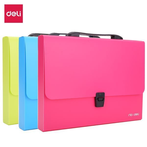 Портфель Deli 1вiд А4 Rio на замку EB50002 фото