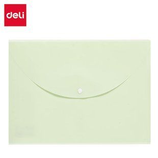Папка на кнопці Deli А4 Colorful непрозора , зелений EF104 фото