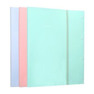 Папка з файлами Deli Macaron А3 40 файлів на гумцi EB02912 фото