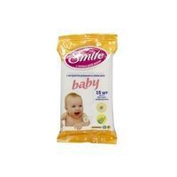 Серветки вологi Smile Baby Алое та Ромашка, 15 шт 42106100 фото