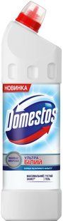 Миюче для сантехніки Domestos для дезінфекції унiтазiв Ультра Бiлий, 1000 мл - фото