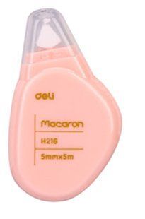 Коректор стрiчковий Deli Macaron 5мм х 5м, банка EH21606 фото