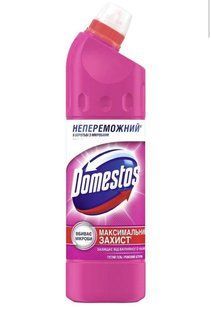 Миюче для сантехніки Domestos для дезінфекції Рожевий шторм, 750 мл - фото