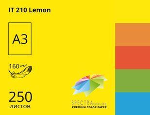 Папір офісний кольоровий Spectra_Color А3 250 арк насичений, 160 гр/м2, лимонний 210 Lemon 16.4458 фото