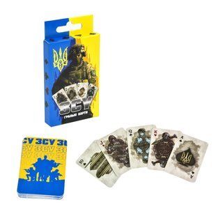 Гра Strateg карти гральні ЗСУ жовто-блакитні 18+ 30787 фото