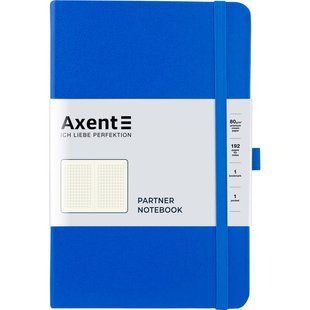 Записна книга Axent Partner 125*195 мм, клітка, 96 арк, блакитний 8201-08-a фото
