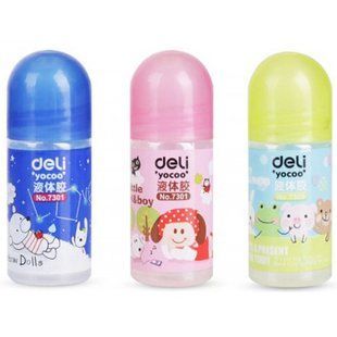 Клей канцелярський Deli 35 мл з аплiкатором дитячий E7301A фото