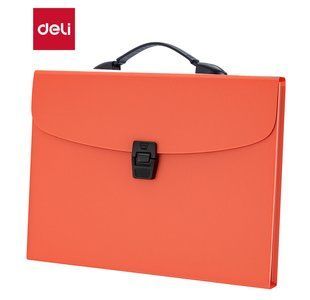 Портфель Deli 13вiд А4 New York на замку, червоний E5557 фото
