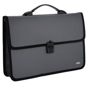 Портфель Deli 2вiд А4 на замку EB50332 фото