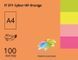 Папір офісний кольоровий Spectra_Color А4 100 арк неон, 80 гр/м2, помаранчевий 16.7545 фото 1