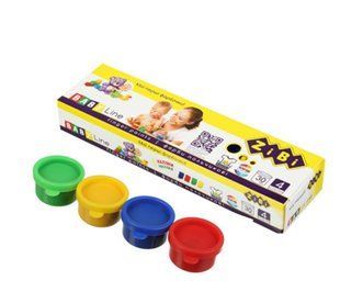 Фарби пальчикові Zibi BABY Line 4 кол 30 мл ZB.6564 фото