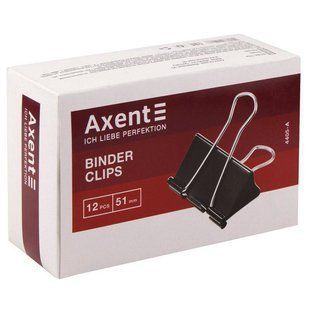 Біндери Axent 51 мм чорний, 12 шт 4405-А фото