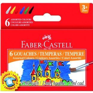 Фарби гуашеві Faber_Castell F-C 6 кол 20 мл 161106 фото
