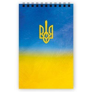 Блокнот м'яка обкл спіраль верхня Полiграфiст А6 клітинка, 48 арк А6 БЄ 377 фото