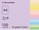Папір офісний кольоровий Crystal Color А4 100 арк пастель, 80 гр/м2, лiловий 16.7534 фото 1