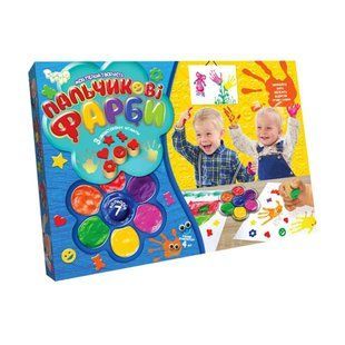 Фарби пальчикові DankoToys 7 кол пальчиковi великi (12 видiв) PK-01 фото