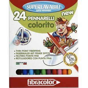 Фломастери Fibracolor Colorito 24 кольори 539L24S фото