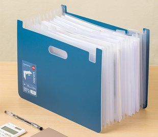 Папка-портфель Deli 13вiд А4 Linfini картотека Linfini EF604 фото