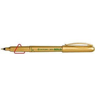 Маркер перманентний Centropen Permanent Gold кулевидний 1,0 мм 2670/12 фото