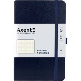 Записна книга Axent Partner 125*195 мм, клітка, 96 арк, синій 8201-02-a фото