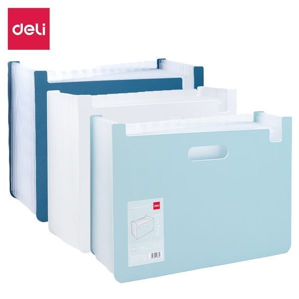 Папка-портфель Deli 13вiд А4 Linfini картотека Linfini EF604 фото
