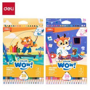 Олівці кольорові Deli Color wow! 36 кольорів EC138-36 фото