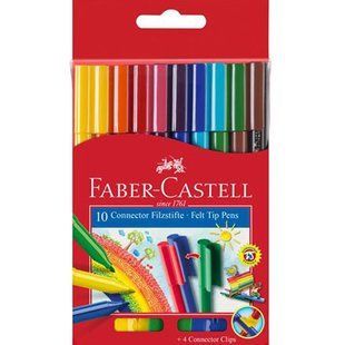 Фломастери Faber_Castell Connector 10 кольорів 155510 фото