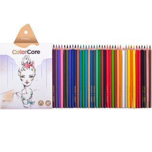 Олівці кольорові Marco Color Core 36 кольорів 1 графiтний 3130-36CB фото