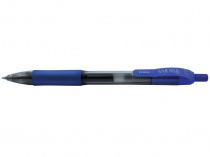 Ручка гелева Zebra (8)JJ3-BL синiй 0,7 мм автомат, Sarasa синя