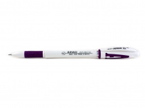 Ручка гелева Aihao AH801A фiолетовий 0,5 мм бiла пластикова непрозорий гумовий грип