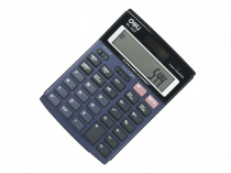 Калькулятор Deli 1237E синiй 12 разряд, 152х110х30, метал корп, градiєнтн екран