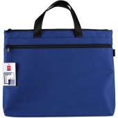 Портфель Deli EB55232 синiй 2 вiдд з розшир + карман 390x300мм 2 ручки