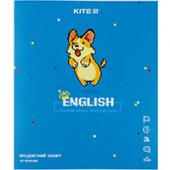 Зошит Kite K21-240-10 лiн 48ар предметна "Англiйський" гiбр лак з УФ