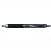 Ручка гелева Uni UMN-207 синiй 0,5 мм Signo micro,чорний пластик, эргономiчний гумовий грип