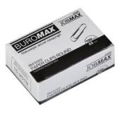 Скрепки Buromax 5022 25мм кругл нiкiл 100шт кар/пак