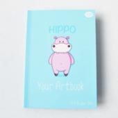 Блокнот м/об Profiplan 902408 А6 48ар "Artbook hippo"