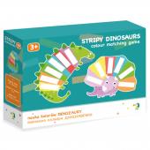 Гра Dodo Toys 300138 4 картки та 24 смужки "Вивчаємо кольори Динозаврiв" 3+