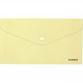 Папка на кнопцi Axent 1414-08 жовт DL(250х130 євро), Pastelini