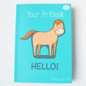 Блокнот м/об Profiplan 902415 А6 48ар "Artbook horse"