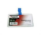 Бейдж Axent 4502 100х70мм клiп гориз